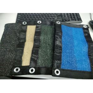 Logo Printed Plastic Privacy Fence Netting With Aluminium / Copper Eyelet