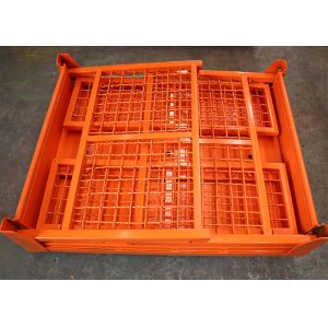 Woven Wire Mesh Pallet Cage 50x50 1.5T Four Sided