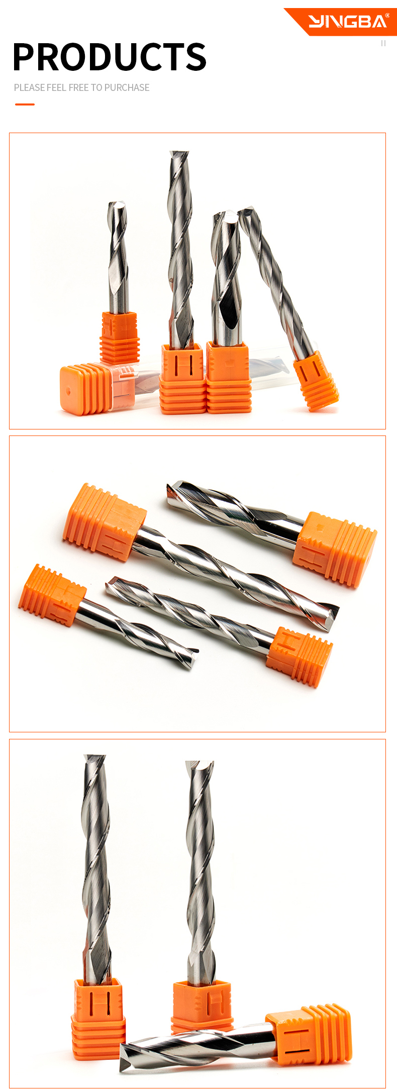 Manufacturer Fresas Para Router Tungsten Carbide 2flute Spiral Cnc Router Bits Wood Cutting Tools Carbide End Mills