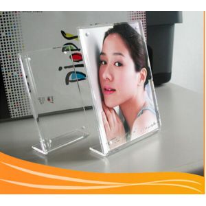 Quality L shape tabletop acrylic picture frame for sale