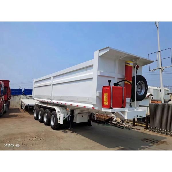Buy Customizable 60t-70t Load Capacity Anton Transport Trailer 4 Axle Rear Dump Semi Trailer at wholesale prices