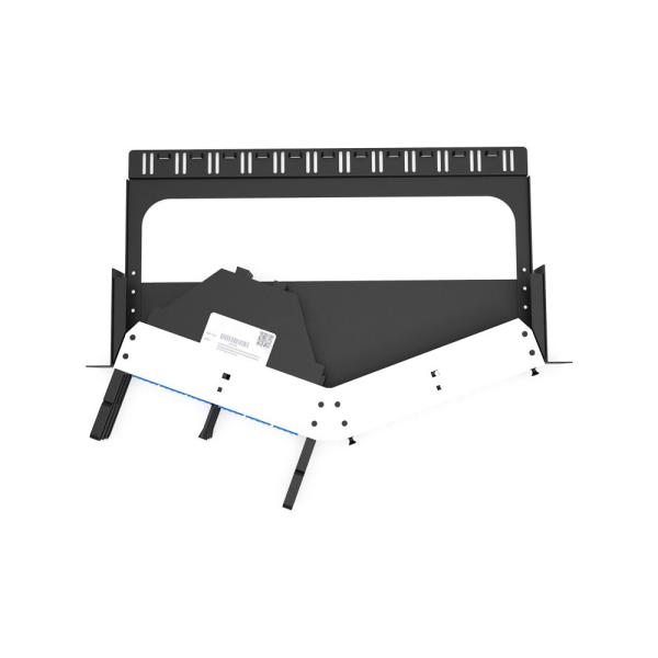 Rongbang RBTX-PP04 1U High Density Frame Hybrid Fiber & Copper Angled Modular Panel for Data Center Enterprise Network