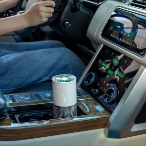 Portable Travel-Size Air Purifier with Activated Carbon Filter Remove Formaldehy