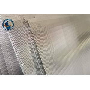 Duplex Steel 2507 Wedge Wire Panel Vee Shaped Flat Screen