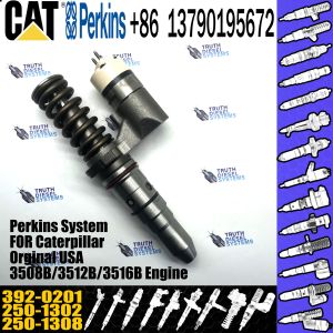 Huida 3512B 3516B engine fuel injector 250-1302 250-1308 392-0201 with genuine