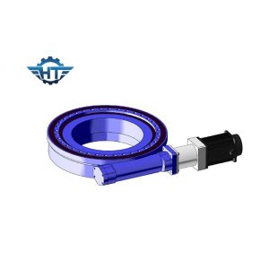 High Strengthen Gear Ratio 31 To 150 Slewing Bearing With Electric Motors For