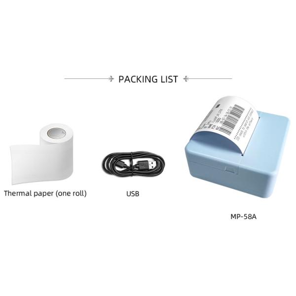 Wireless 2.0 for iOS Portable Restaurant Printer 58mm Thermal Cash Register Machine