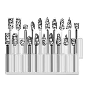 Carbide Burrs 6mm 1/4" Shank Dia Single Double Aluma Corse Cut Tungsten Rotary