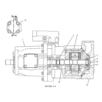 Caterpillar 1200140 Parts scheme PUMP GP-PISTON