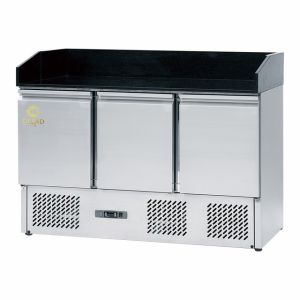 Stainless Steel 3-Door Chiller 220-240V GN1/3 Refrigeration Unit for 2-8.C Temperature Range