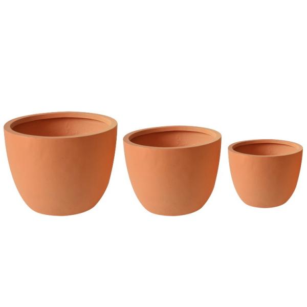 Buy 8-10 Year Fiber Clay Outdoor Planters Waterproof with Texture Finishing at wholesale prices