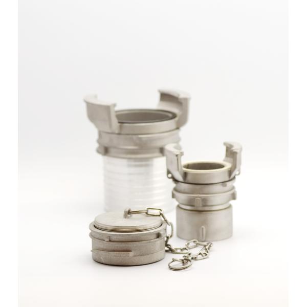 Buy Aluminum Hose Shank Coupler multi-serrated or composite tail at wholesale prices