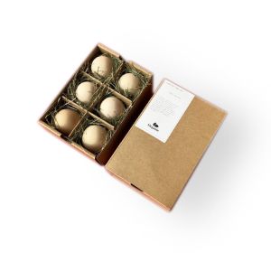 Custom Corrugated Cardboard Egg Cartons Trays Brown With Divider