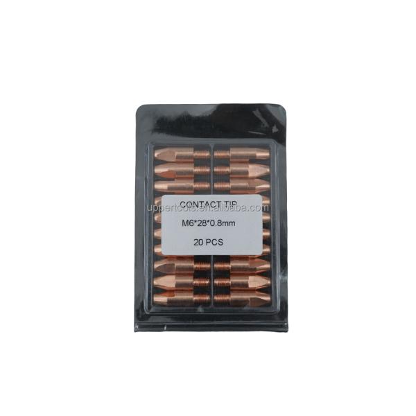 M6 28 0.8MM Gas Power Copper Mig Welding Torch Accessories for Welding Performance