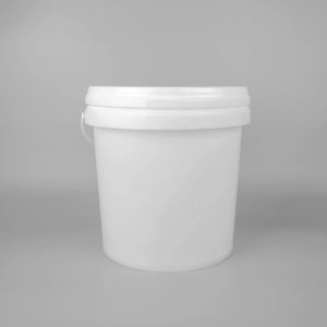 Customized Transparent Plastic Bucket With Lid Round 8L 10L