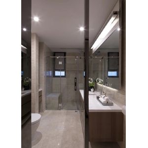 ASTM 3mm 6005 T3 Extrusion Aluminium Sliding Glass Door