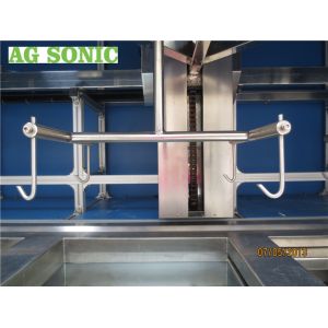 Automatic Ultrasonic Engine Cleaner Multiple Tanks Jet Spray Rotating Basket