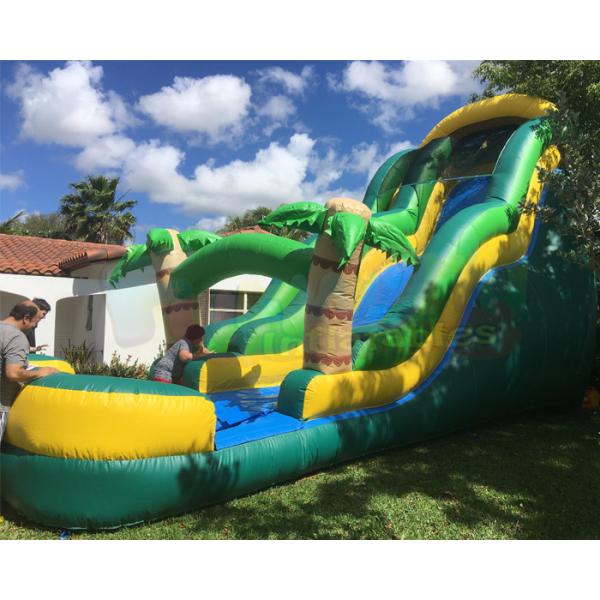 Buy Backyard Water Park 0.55mm Commercial Bounce House Water Slide at wholesale prices