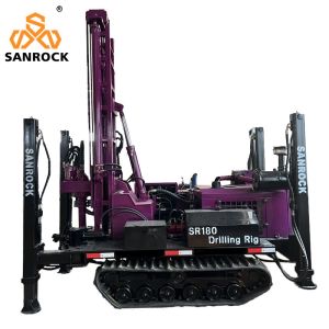 Water Well Drilling Rig Machine with 5200KG Capacity and 180m Drilling Depth