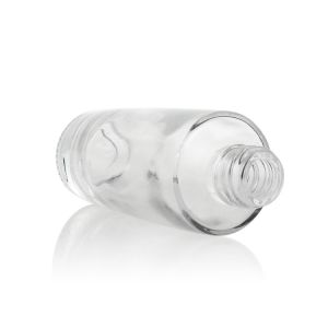 30ml Frost Foundation Glass Bottle With Rose Golden Pump