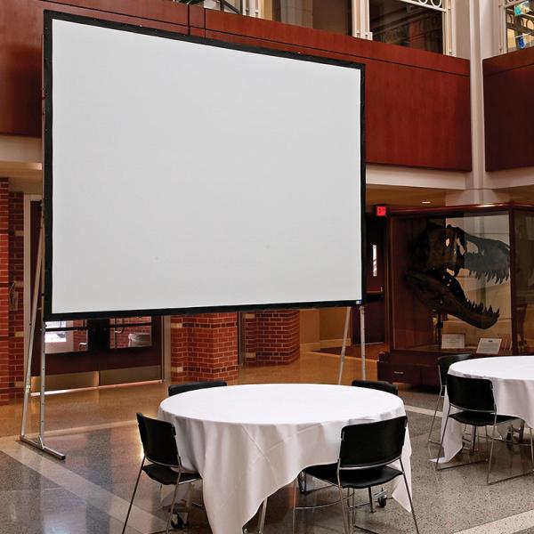 220" Rear And Front Fast Fold Projection Screen With Drape Kits , Outdoor