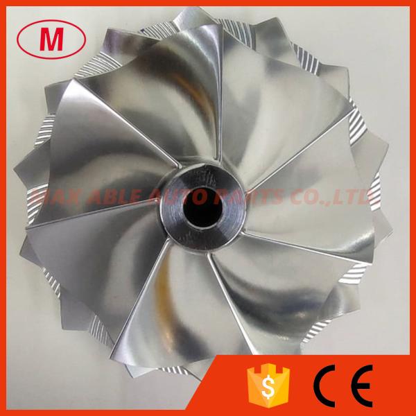 HE451 7+7blades 66.87/93.00mm high performance turbo milling/aluminum 2618/billet compressor wheel
