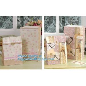 Custom without handle bread packaging kraft paper bags for food,Brown Kraft