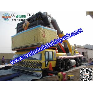 Customized Car Shape Inflatable Slide for Advertising