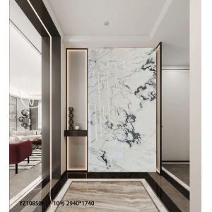 Namibia Oyster Ehite White Marble Slab Customized With Modern Design Style