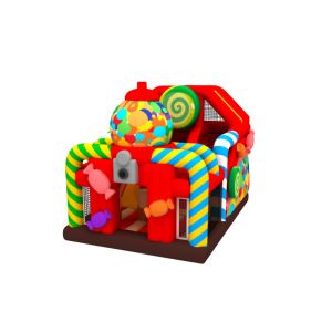 China Factory  Inflatable Bouncy House With Slide Candy Inflatable Combo on sale