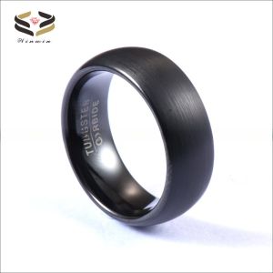 Third Party Appraisal Certificate 8mm Classic Black Plated Tungsten Rings for