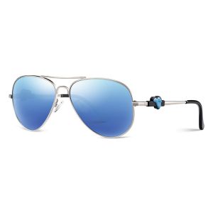 Kids Polarised Glass Sunglasses , TAC Polarized Sunglasses Metal Frame