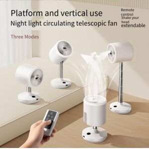 USB Portable Shaking Head Floor Fan for Versatile Air Cooling at Home and