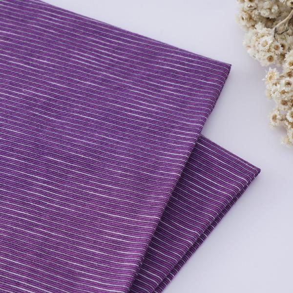 100 Cotton Striped Material Fabric 175cm Durable Yarn Dyed Shirt Cloth