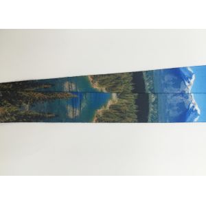 personalized polyester lanyards with Beautiful landscape with detachable buckle