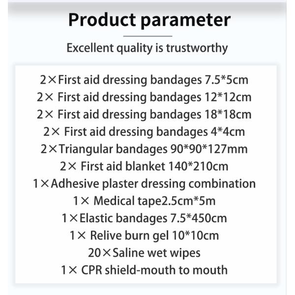 Manufacturer Plastic Green First Aid Kit Box Medical Emergency