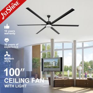 Home Hotel Office 100 Inches Ceiling Fan with LED Lamp and Remote Control from