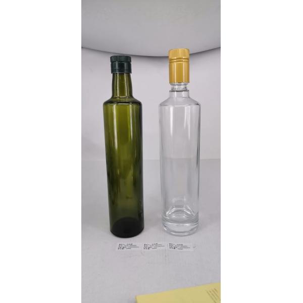 Natural Cap 750ml 500ml 200ml Olive Oil Food Grade Glass Bottle with Cork Stopper