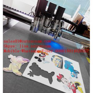 Color Graphic Automatic Camera Registration Mark Sensor CNC Cutting System