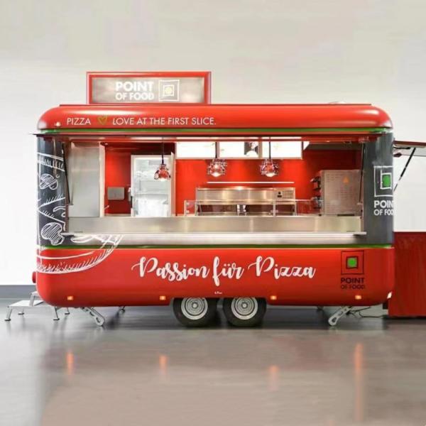 1.5KW-4.5kw Mini Stainless Steel Mobile Hotdog Fast Food Cart