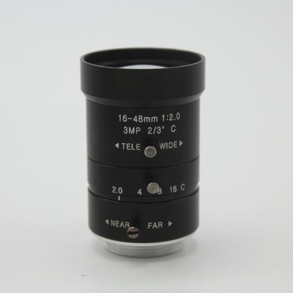 Buy HD 3.0Megapixel Manual F2.0 Iris 16-48mm Varifocal IR CCTV Lens C M For Bank Supermarket Road monitoring at wholesale prices