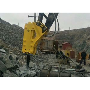 600 Bpm Excavator CAT Hydraulic Hammer Demolishing Concrete Structures