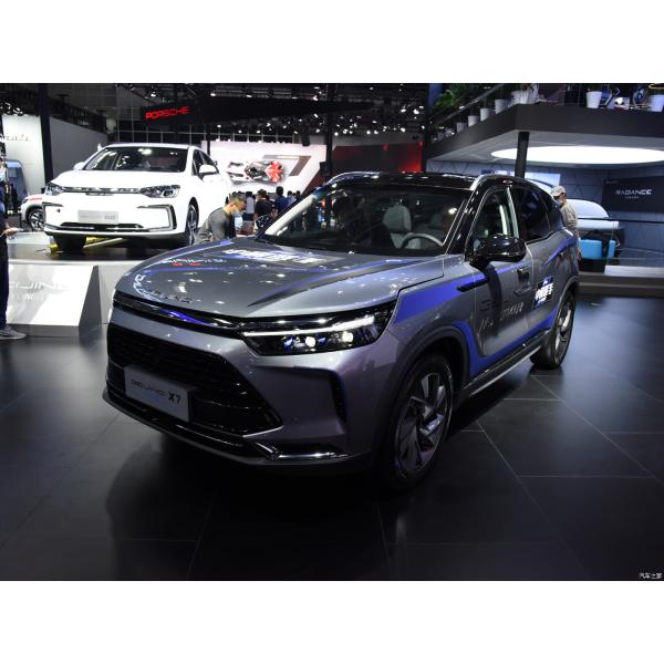 124KW Total Motor Power Baic Beijing X7 PHEV Plug in Hybrid SUV Car with Left Drive