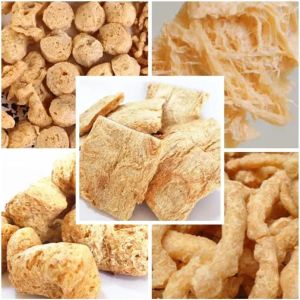 TVP TSP Vegetable Soya Chunks Extruder Machine 110kw CE Certificate