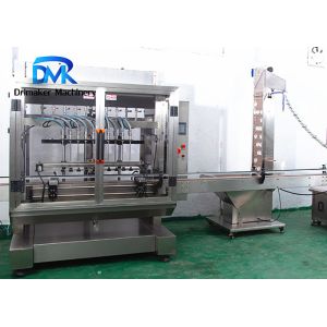 Alcohol Liquid Bottling Machine / Stainless Steel Liquid Filling System