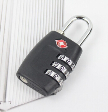 TSA lock with plastic