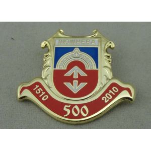 Military Imitation Hard Enamel Lapel Pin Brass Stamped Gold Plating