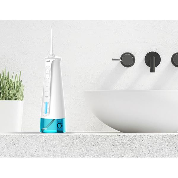 IPX7 Waterproof Oral Irrigator Nicefeel Cordless Water Flosser Oem Logo Big Water Tank Water Flosser Cordless
