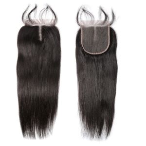100 Unprocessed Virgin Brazilian Hair For Lady , 6 X 6 Lace Closure With Bundles