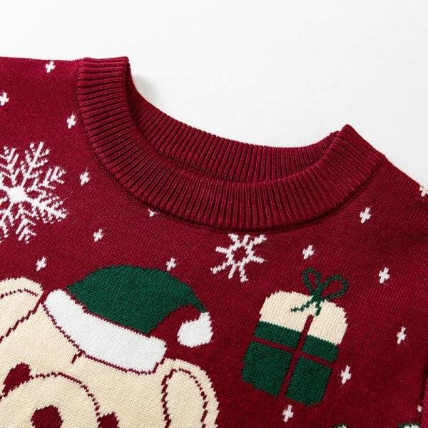 Winter Christmas Baby Knitted Sweaters Pullover Children Jumper Warm Knit Kids Sweater Winter Clothing